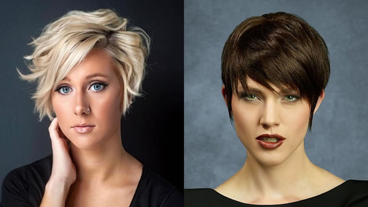 Pixie and short haircut
