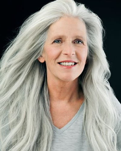 Very long hair style for older women over 60 - Hair Colors