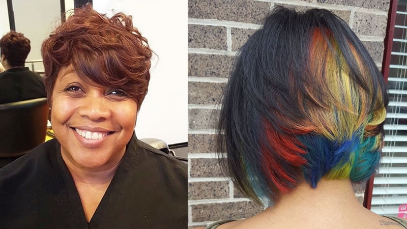 2019 Pastel hair color short bob