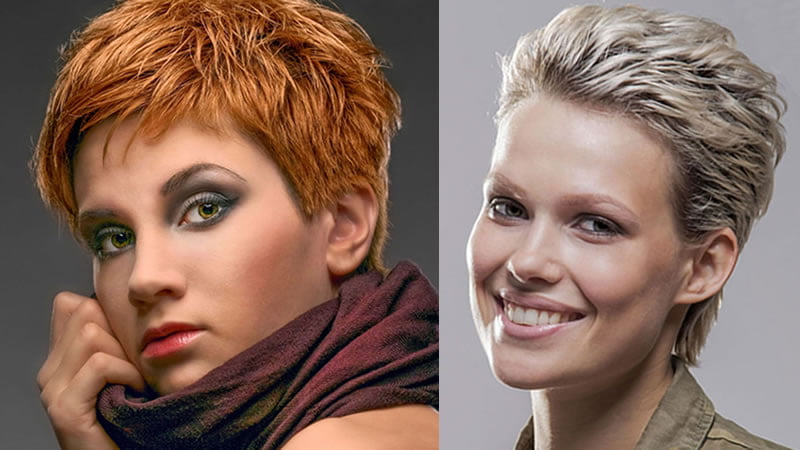 2019 Brown pixie haircut