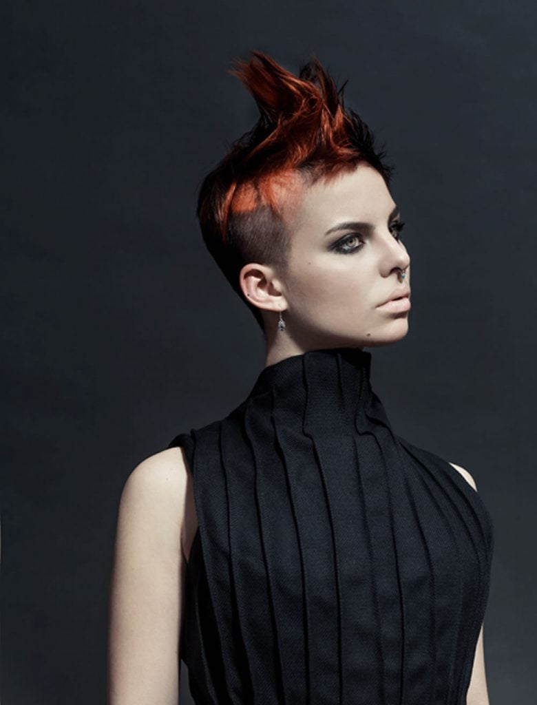 Mohawk short hairstyle for women 2019