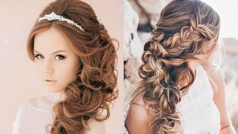 Wedding hairstyles for long hair 2019-2020