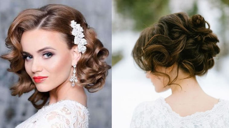 Wedding hairstyles for medium hair 2019-2020