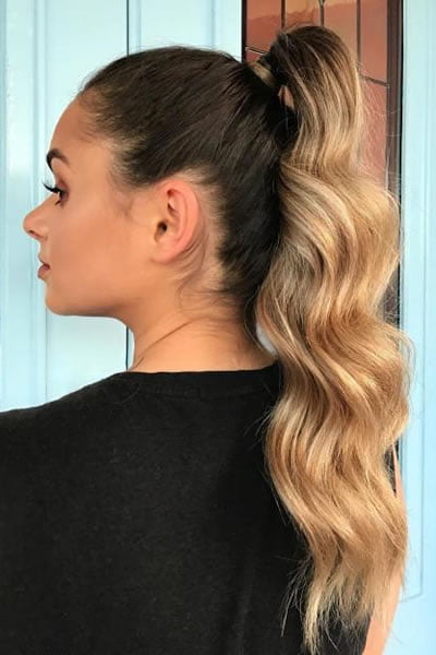 high ponytail hair style 2020 