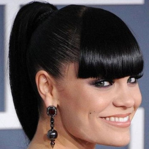 ponytail with bangs 2020