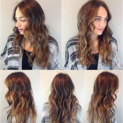 Golden Honey Brown Hair Color