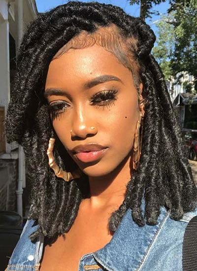 Stylish faux locs bob style 2020
