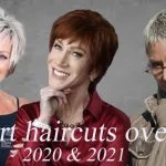 Short haircuts for women over 65 in 2020 - 2021