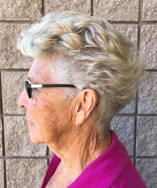 Short hairstyles for women over 70 in 2020-2021