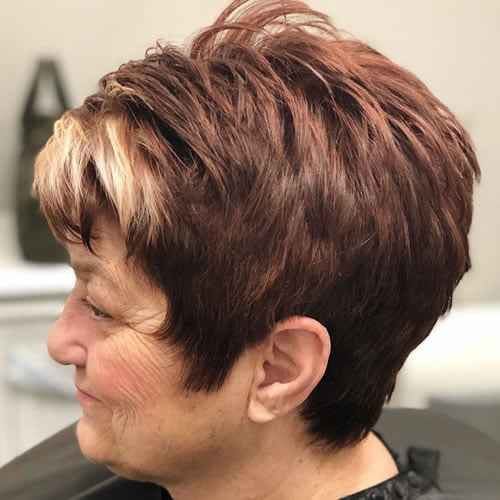 Short hairstyles for women over 70 in 2020-2021