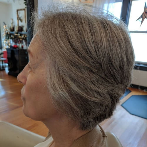 Short hairstyles for women over 70 in 2020-2021