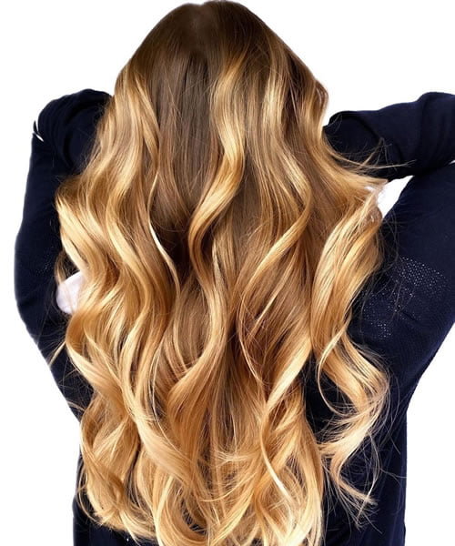 Caramel Balayage Blonde Hair
