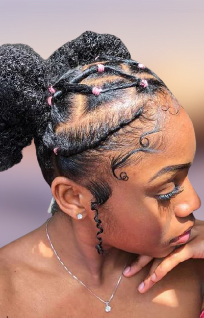 Rubber band hairstyles for natural hair 2020-2021