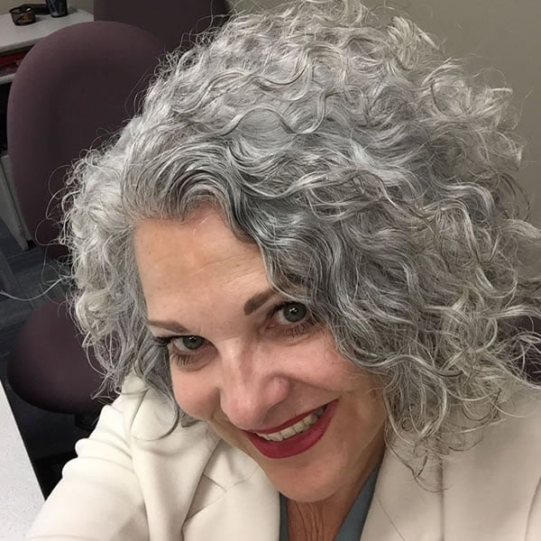 Cute Best Haircuts For Curly Hair Over 60 for Oval Face