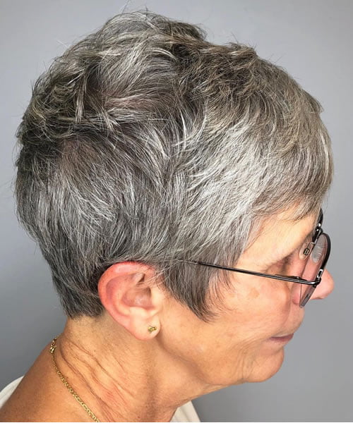 Short hairstyles for women over 70 in 2021-2022