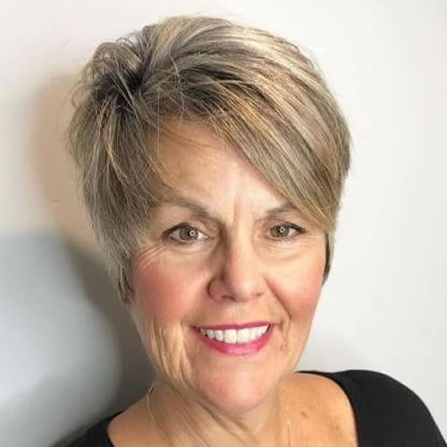 Short hairstyles for women over 70 in 2021-2022