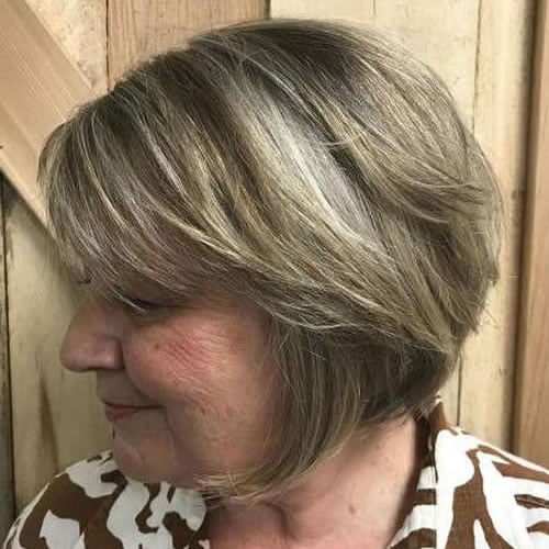 Short hairstyles for women over 70 in 2021-2022