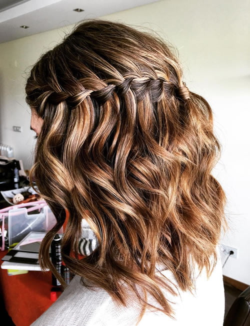 Waterfall braids hairstyles 2021-2022