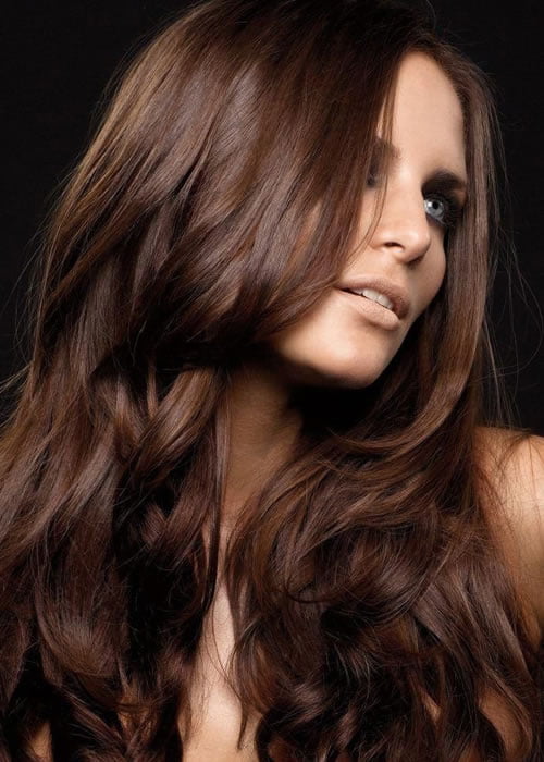Brown hair colors for long hair in 2021-2022