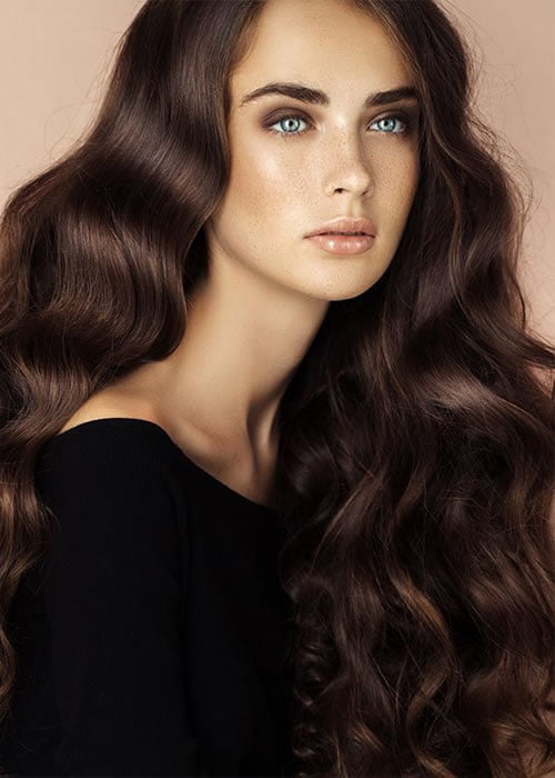 Brown hair colors for long hair in 2021-2022