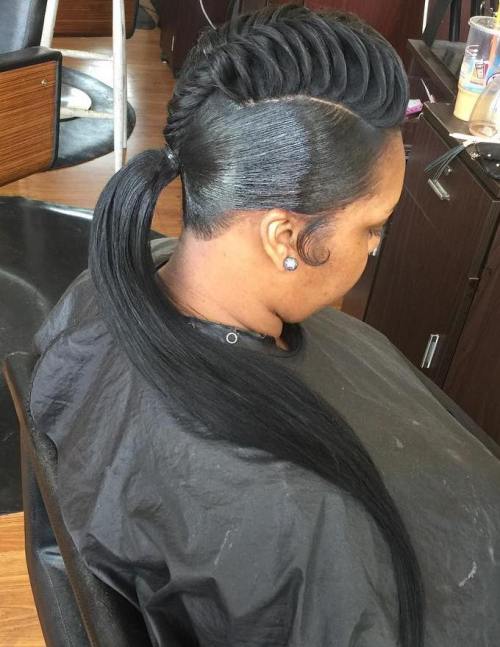 Ponytail hairstyles for black women in 2021-2022