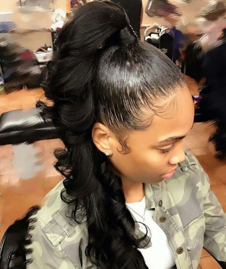 Ponytail hairstyles for black women in 2021-2022