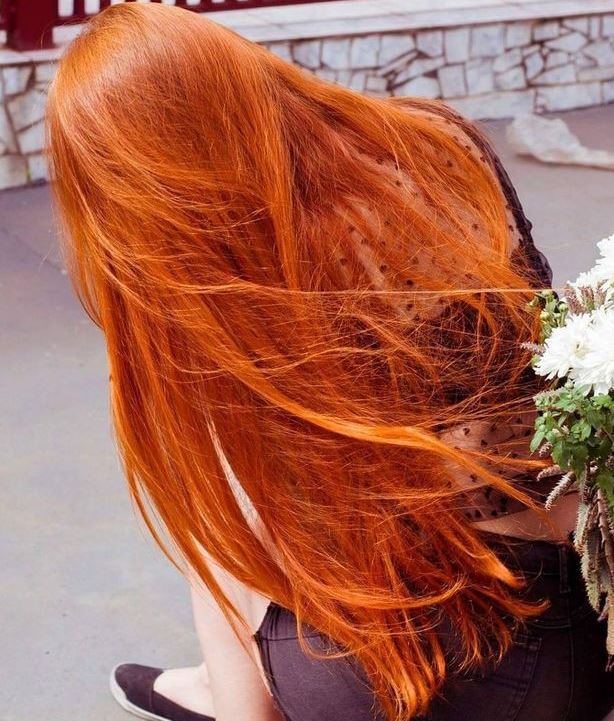 Red hair color ideas for long hair in 2021-2022