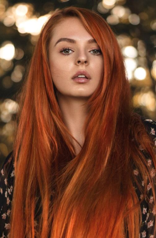 Red hair color ideas for long hair in 2021-2022
