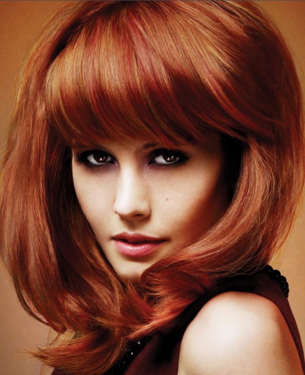 Red hair color ideas for medium length hair in 2021-2022