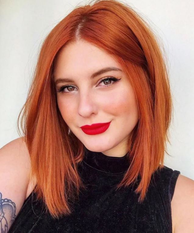 Red hair color ideas for medium length hair in 2021-2022