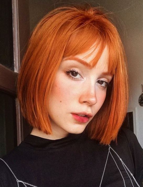 Red hair color ideas for short hair in 2021-2022