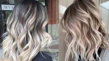 Ash blonde balayage hair colors 2021-2022