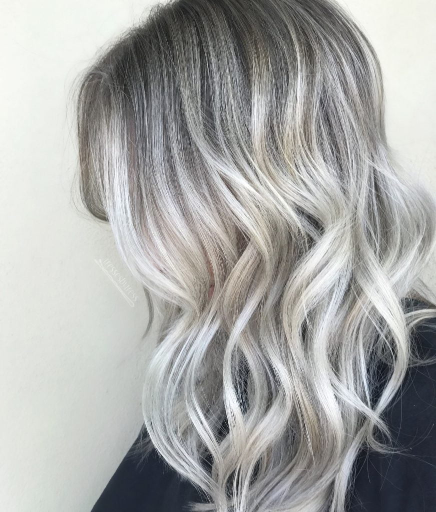 Ash blonde balayage hair colors 2021-2022