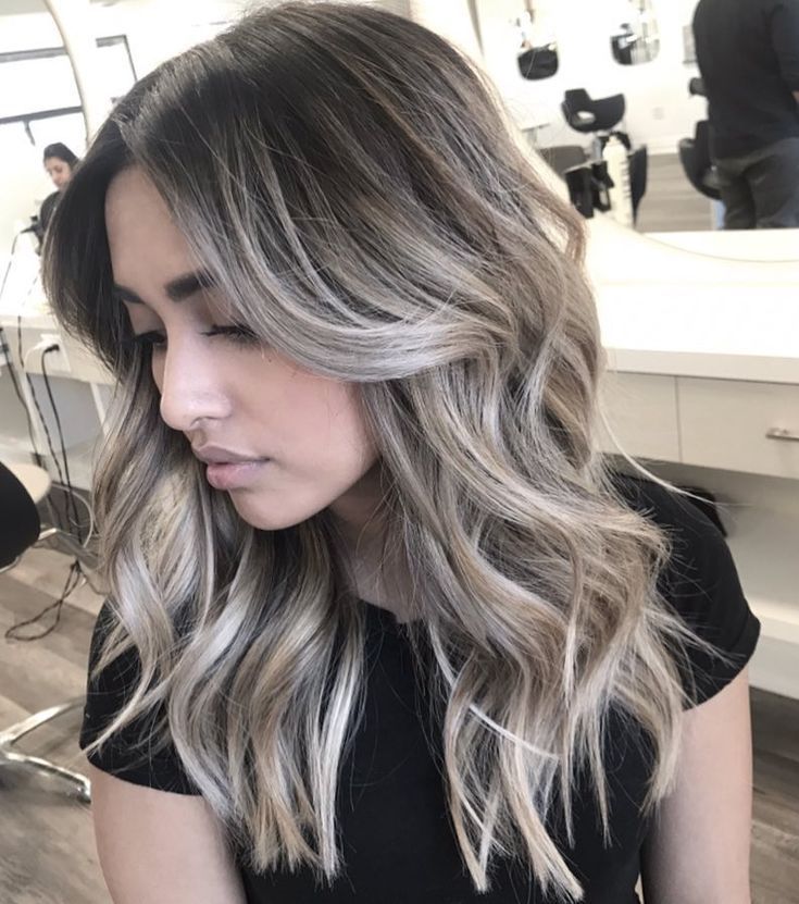 Ash blonde balayage hair colors 2021-2022