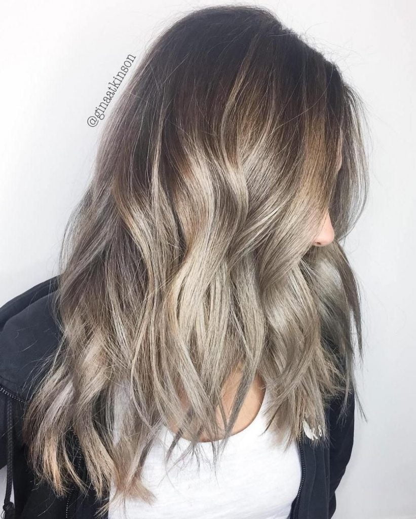Ash blonde balayage hair colors 2021-2022
