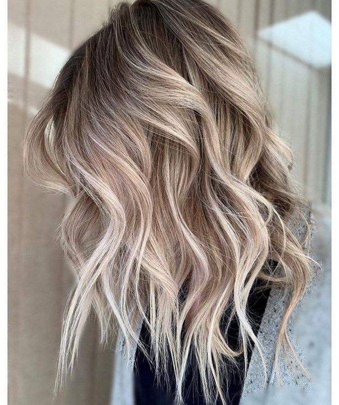 Ash blonde balayage hair colors 2021-2022