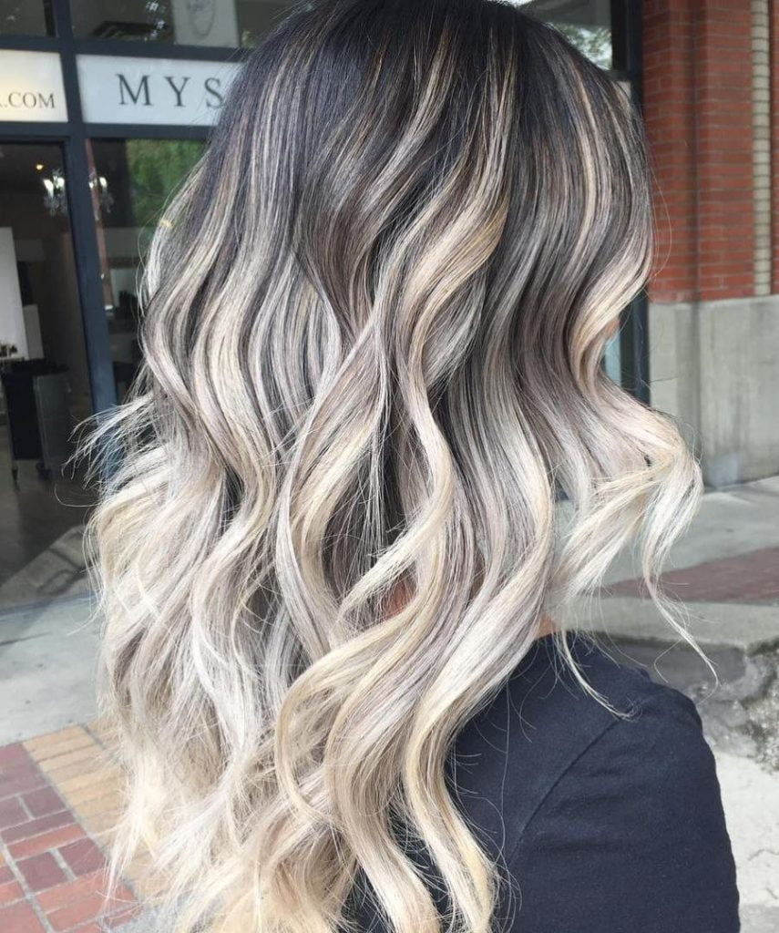 Ash blonde balayage hair colors 2021-2022