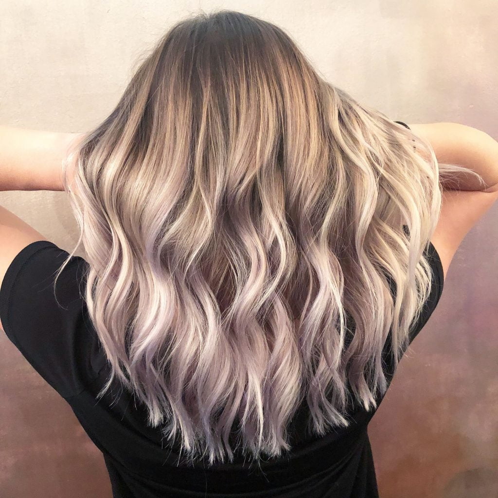 Ash blonde balayage hair colors 2021-2022