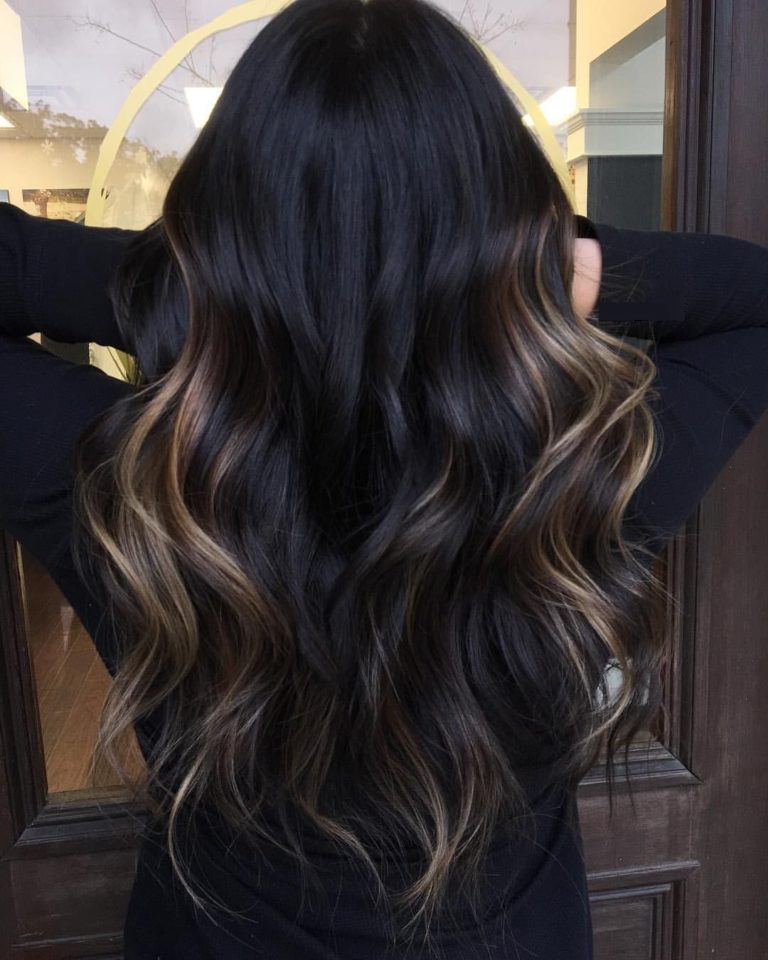 Balayage on dark hair 2021-2022