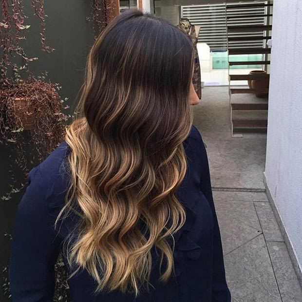 Balayage on dark hair 2021-2022