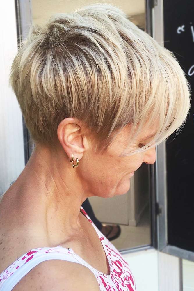 Short haircuts for women over 50 in 2021-2022