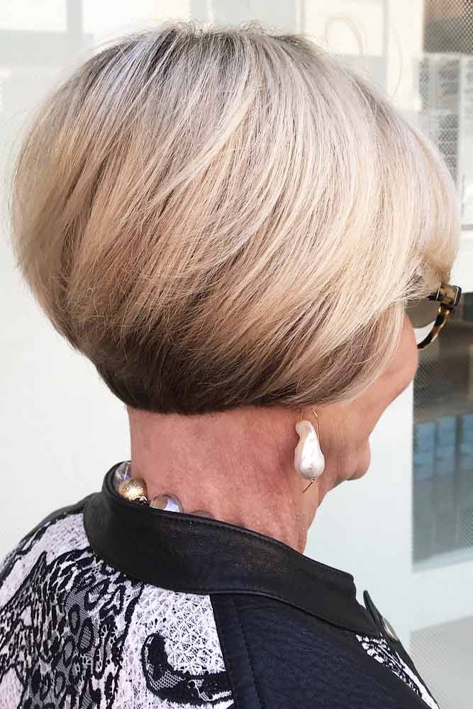 Short haircuts for women over 50 in 2021-2022