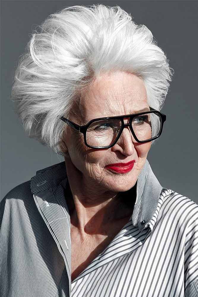 Short haircuts for women over 50 in 2021-2022