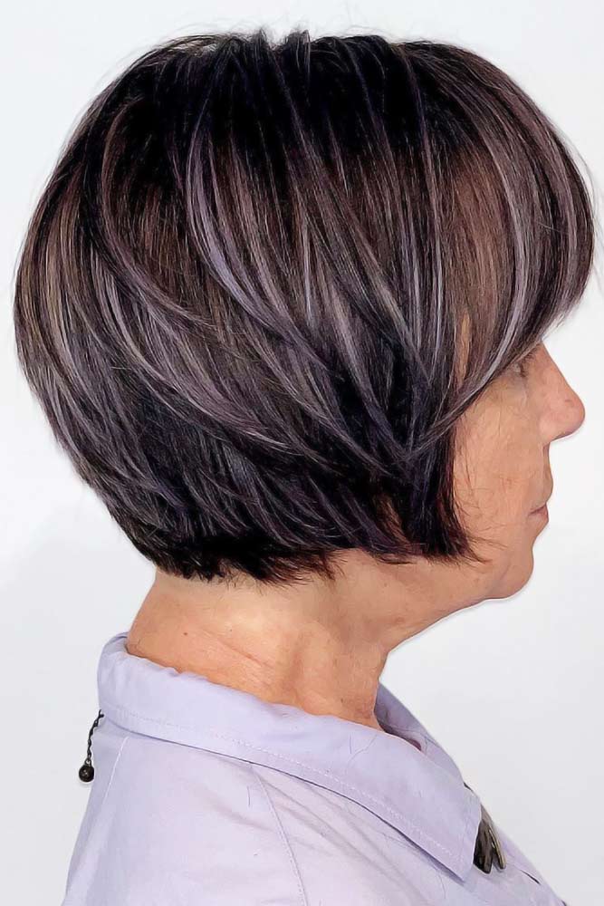 Short haircuts for women over 50 in 2021-2022