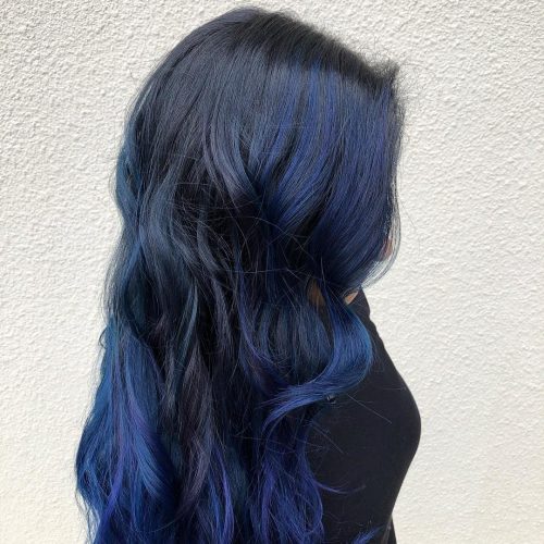 Balayage on black hair in 2021-2022