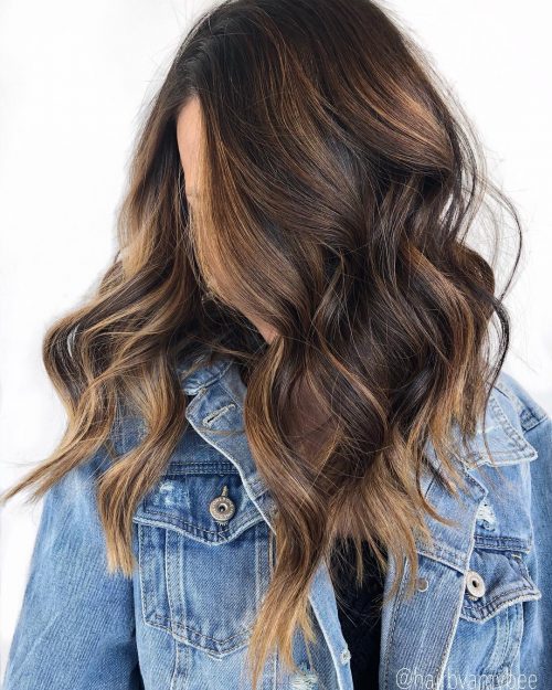 Balayage on black hair in 2021-2022