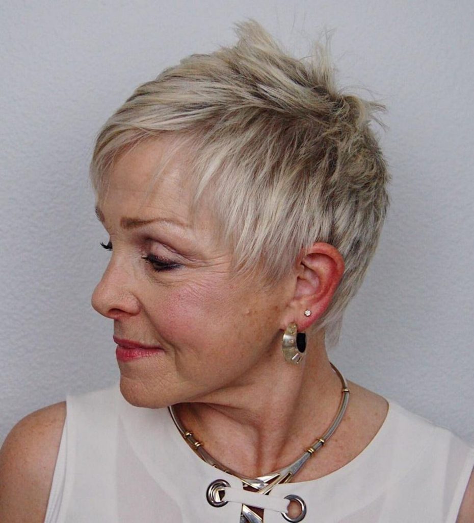 Pixie haircuts and hairstyles for women over 70 in 2021-2022