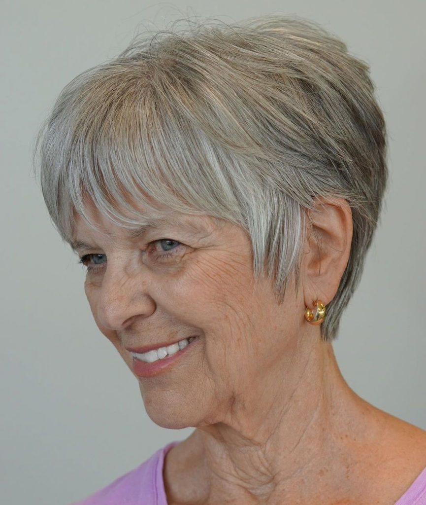 Pixie haircuts and hairstyles for women over 70 in 2021-2022