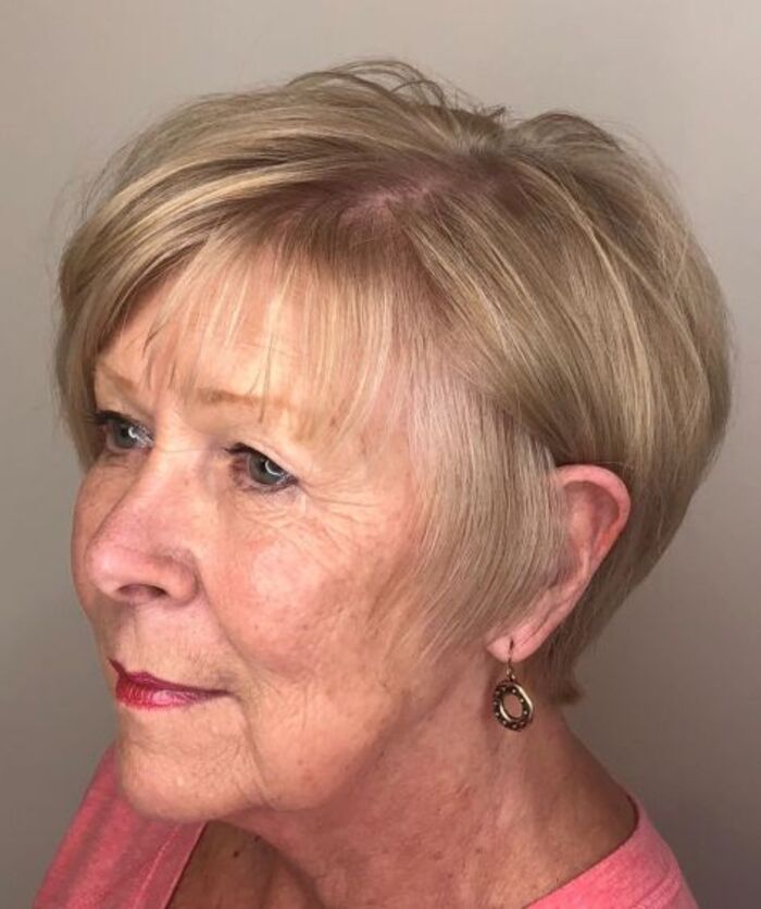 Pixie haircuts and hairstyles for women over 70 in 2021-2022