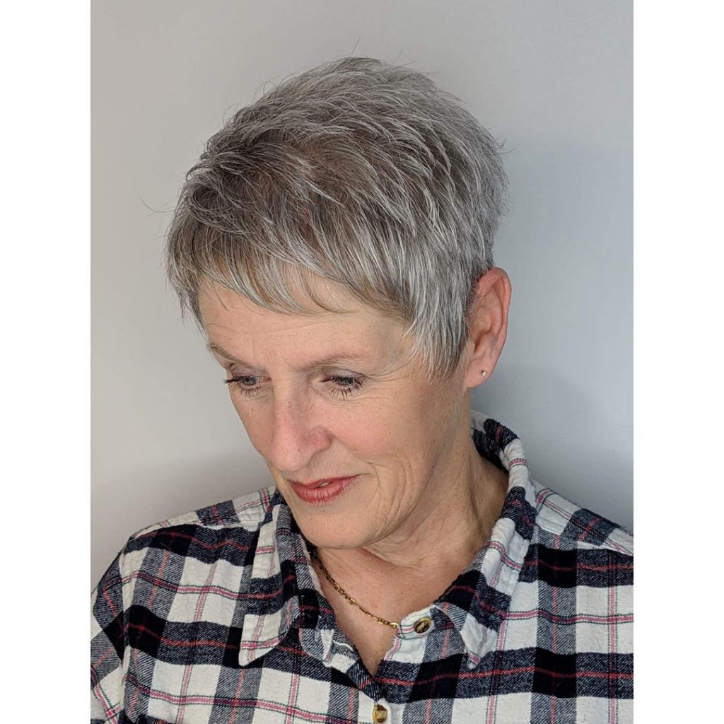 Pixie haircuts and hairstyles for women over 70 in 2021-2022